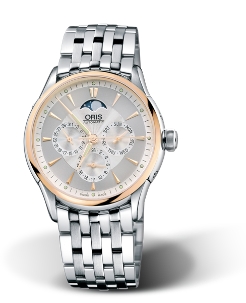 Artelier Complication 2007, 40mm, Grey, Stainless steel Strap, Stainless steel crown, Multi-piece stainless steel case, 18K rose gold top ring