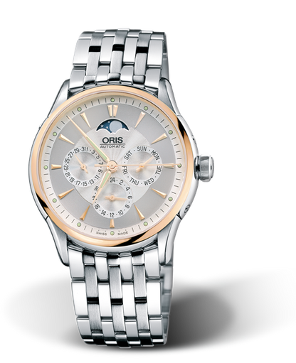 Artelier Complication 2007, 40mm, Grey, Stainless steel Strap, Stainless steel crown, Multi-piece stainless steel case, 18K rose gold top ring