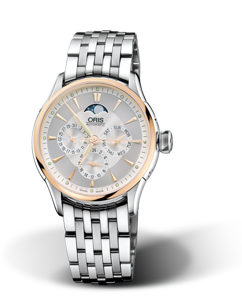 Artelier Complication 2007, 35mm, Grey, Stainless steel Strap, Stainless steel crown, Multi-piece stainless steel case, 18K rose gold top ring