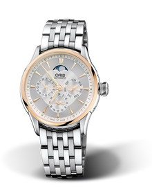 Artelier Complication 2007, 35mm, Grey, Stainless steel Strap, Stainless steel crown, Multi-piece stainless steel case, 18K rose gold top ring