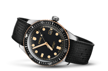 Divers Sixty-Five, Black, Rubber Strap