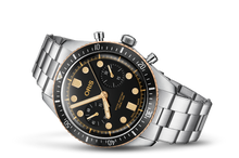 Divers Sixty-Five Chronograph, Black, Stainless steel Strap