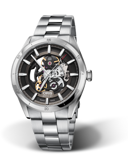Artix GT Skeleton, 42mm, Grey, Stainless steel Strap, Stainless steel screw-in security crown, Multi-piece stainless steel case