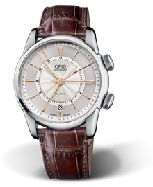 Artelier Alarm, 42.50mm, Grey, Leather Strap, Stainless steel crowns, Multi-piece stainless steel case
