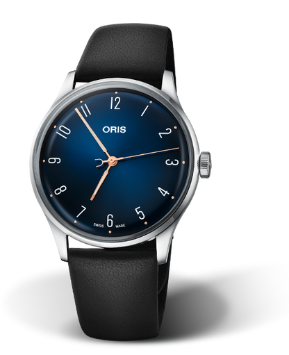 James Morrison Academy of Music Limited Edition, 38mm, Blue, Leather Strap, Stainless steel crown, Multi-piece stainless steel case