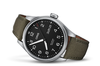 Big Crown ProPilot Big Day Date, Black, Textile Strap