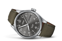Big Crown ProPilot Big Day Date, Grey, Textile Strap