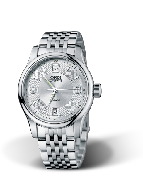 Classic Date 2006, 37mm, Grey, Stainless steel Strap, Stainless steel crown, Multi-piece stainless steel case