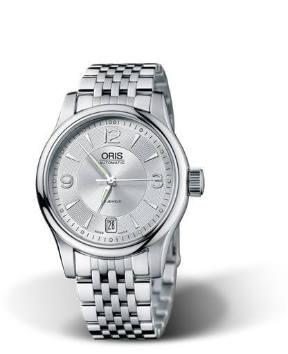 Classic Date 2006, 37mm, Grey, Stainless steel Strap, Stainless steel crown, Multi-piece stainless steel case