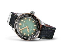 Oris x Momotaro, Green, Textile Strap