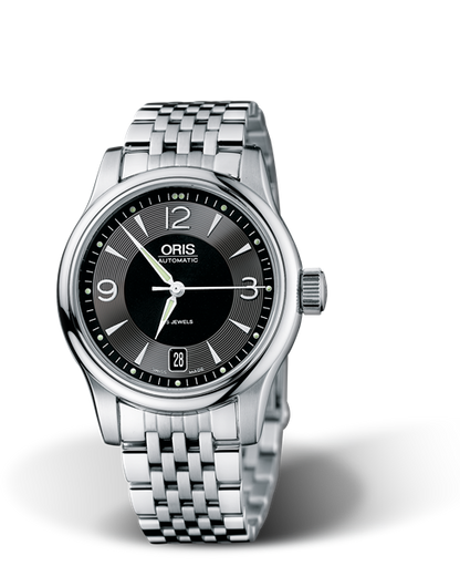 Classic Date 2006, 37mm, Black, Stainless steel Strap, Stainless steel crown, Multi-piece stainless steel case