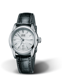 Artelier Date, 31mm, Grey, Leather Strap, Stainless steel crown, Multi-piece stainless steel case