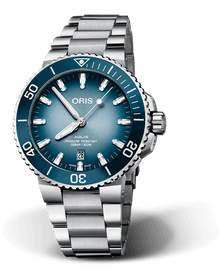 Lake Baikal Limited Edition, 43.50 mm, Blue, Stainless steel Strap, Stainless steel screw-in security crown, Multi-piece stainless steel case, ceramic minutes scale top ring