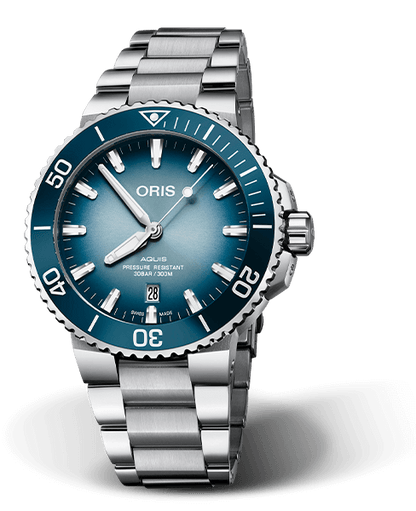 Lake Baikal Limited Edition, 43.50 mm, Blue, Stainless steel Strap, Stainless steel screw-in security crown, Multi-piece stainless steel case, ceramic minutes scale top ring