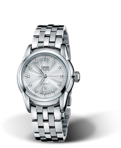 Artelier Lady Date Diamonds, 31mm, Grey, Stainless steel Strap, Stainless steel crown, Multi-piece stainless steel case
