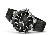 Aquis Date Calibre 400, Grey, Rubber Strap