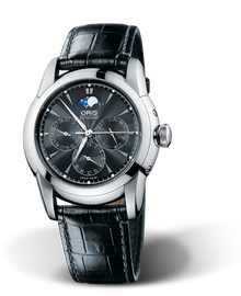 Artelier Complication 2003, 40.50mm, Black, Leather Strap, Stainless steel crown, Multi-piece stainless steel case