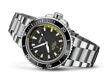 Aquis Depth Gauge, Black, Stainless steel Strap