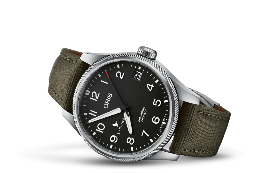 Big Crown ProPilot E-Sling Edition, Black, Textile Strap