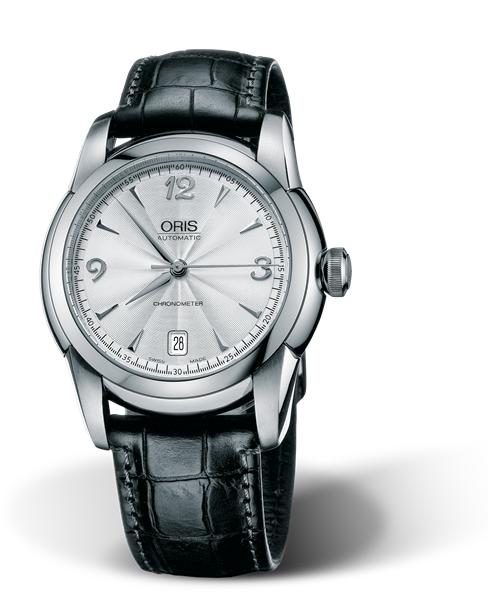 Artelier Chronometer, Date, 40.50mm, Grey, Leather Strap, Stainless steel crown, Multi-piece stainless steel case