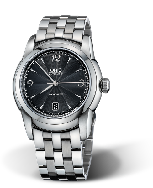 Artelier Chronometer, Date, 40.50mm, Black, Stainless steel Strap, Stainless steel crown, Multi-piece stainless steel case