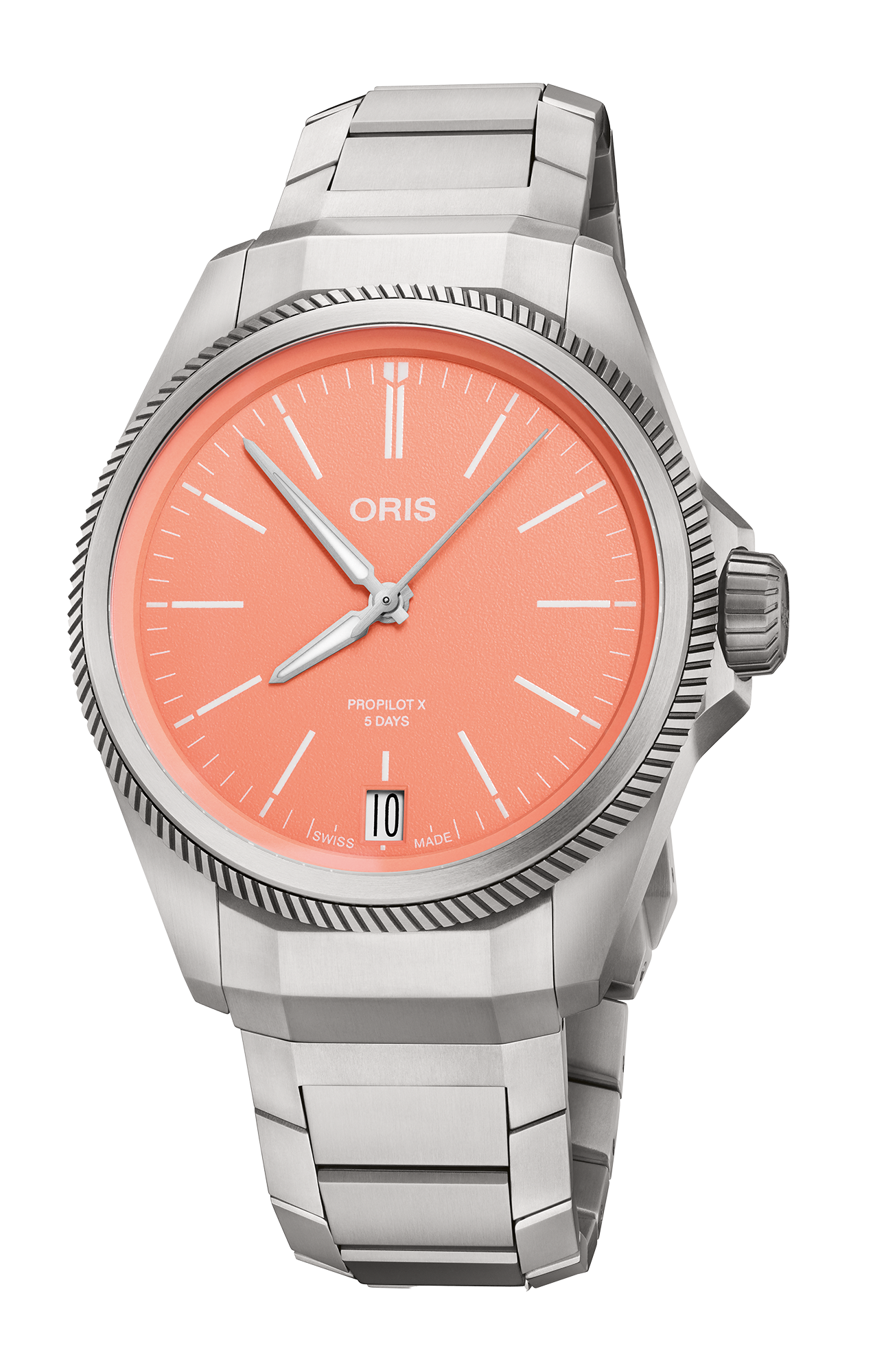 ProPilot X Calibre 400, 39.00 mm, Red, Titanium Strap, Titanium screw-in security crown, Multi-piece titanium case