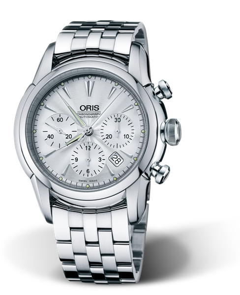 Artelier Chronograph 2003, 44.50mm, Grey, Stainless steel Strap, Stainless steel crown and pushers, Multi-piece stainless steel case