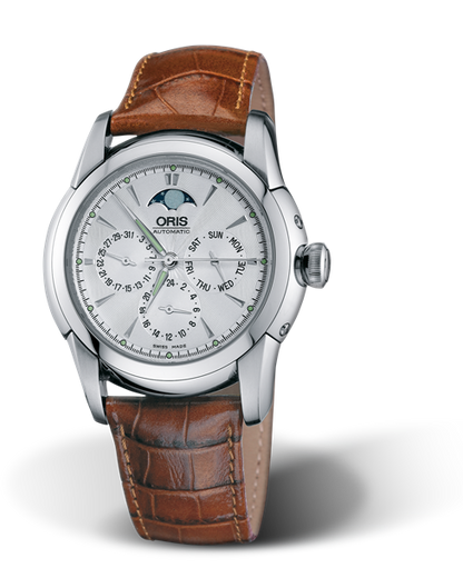 Artelier Complication 2003, 40.50mm, Grey, Leather Strap, Stainless steel crown, Multi-piece stainless steel case