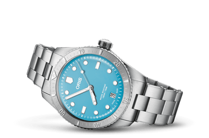 Divers Sixty-Five 'Cotton Candy', Blue, Stainless steel Strap