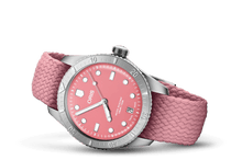 Divers Sixty-Five 'Cotton Candy', Red, Textile Strap