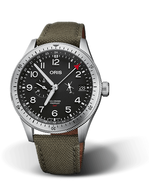 Halle 10 Edition, 44.00 mm, Black, Textile Strap, Stainless steel screw-in security crown, Multi-piece stainless steel case, minutes scale top ring