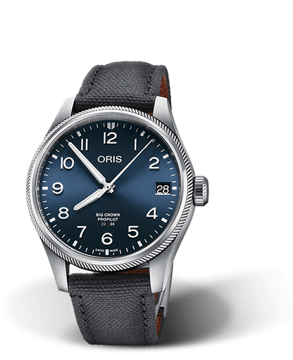 ProPilot EMBA UZH 2022-2024, 41.00 mm, Blue, Textile Strap, Stainless steel screw-in security crown, Multi-piece stainless steel case