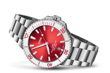 Aquis Date Taste of Summer, Red, Stainless steel Strap