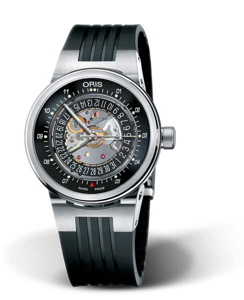 WilliamsF1 Team Skeleton Engine Date 2006, 40.50mm, Black, Rubber Strap, Stainless steel crown, Multi-piece stainless steel case, flexible lugs