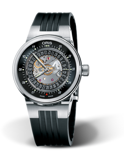 WilliamsF1 Team Skeleton Engine Date 2006, 40.50mm, Black, Rubber Strap, Stainless steel crown, Multi-piece stainless steel case, flexible lugs