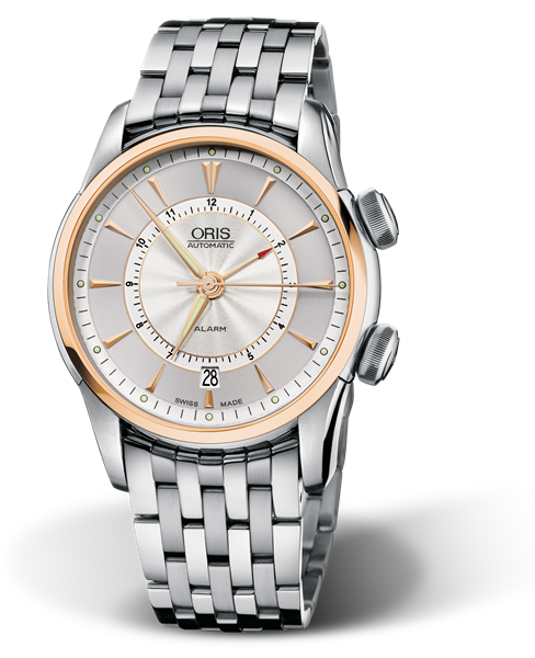Artelier Alarm, 42.50mm, Grey, Stainless steel Strap, Stainless steel crowns, Multi-piece stainless steel case, 18K rose gold top ring