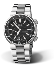 Divers Titan 'C' Small Second, Date, 44.00 mm, Black, Titanium Strap, Stainless steel screw-in security crown and Helium valve, Multi-piece titanium case, ceramic minutes scale top ring