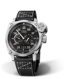 BC4 "Der Meisterflieger", 42.70 mm, Black, Leather Strap, Stainless steel Oris Quick Lock security crown and vertical crown, Multi-piece stainless steel case