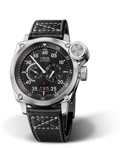 BC4 "Der Meisterflieger", 42.70 mm, Black, Leather Strap, Stainless steel Oris Quick Lock security crown and vertical crown, Multi-piece stainless steel case