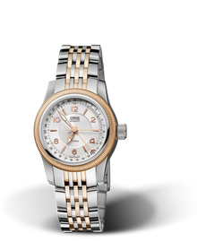 Big Crown Pointer Date, 30mm, Grey, Stainless steel Strap, Stainless steel screw-in security crown, Multi-piece stainless steel case, rose gold PVD plated top ring