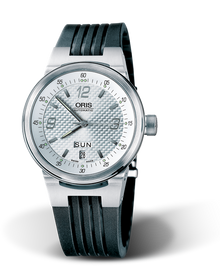 WilliamsF1 Team Day Date 2004, 40.50mm, Grey, Rubber Strap, Stainless steel crown, Multi-piece stainless steel case, flexible lugs