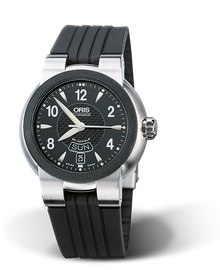 TT1 Day Date 2000, 42mm, Black, Rubber Strap, Stainless steel screw-in security crown, Multi-piece stainless steel case, rubber top ring