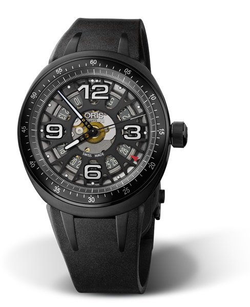 Darryl Oâ€™Young Limited Edition, 43.50mm, Black, Rubber Strap, Stainless steel crown, black PVD plated, Multi-piece titanium case, black plated, minutes scale top ring
