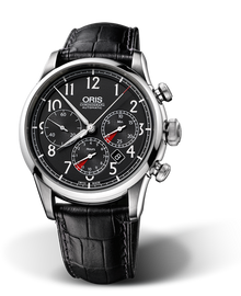 RAID 2010 Chronograph Limited Edition, 43.50mm, Black, Leather Strap, Stainless steel crown, Multi-piece stainless steel case
