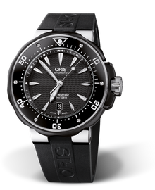 ProDiver Date, 49.00 mm, Black, Rubber Strap, Stainless steel, screw-in security crown, automatic Helium Valve, Multi-piece titanium case, rubber ceramic minutes scale top ring