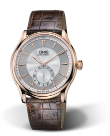 Artelier Hand Winding, Small Second, 40mm, Grey, Leather Strap, 18K rose gold crown, Multi-piece 18K rose gold case