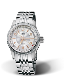Big Crown Pointer Date, 40mm, Grey, Stainless steel Strap, Stainless steel screw-in security crown, Multi-piece stainless steel case