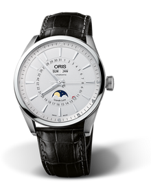 Artix Complication, 42mm, Grey, Leather Strap, Stainless steel crown, Multi-piece stainless steel case