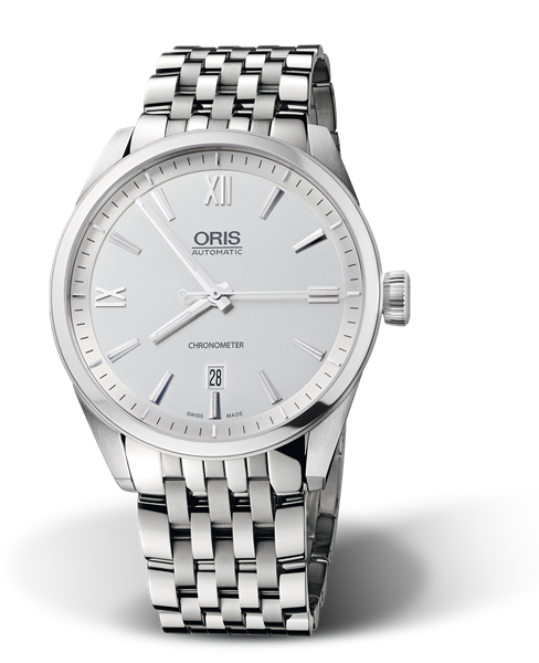 Artix Chronometer, Date, 42mm, Grey, Stainless steel Strap, Stainless steel crown, Multi-piece stainless steel case