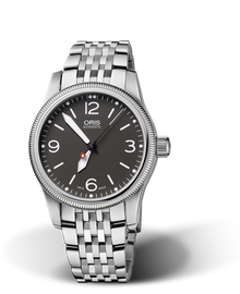 Swiss Hunter Team PS Edition, 38mm, Grey, Stainless steel Strap, Stainless steel screw-in security crown, Multi-piece stainless steel case
